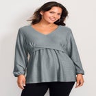 Peplum Shimmer Top image number null