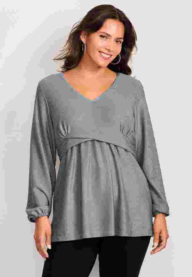 Peplum Shimmer Top image number 0