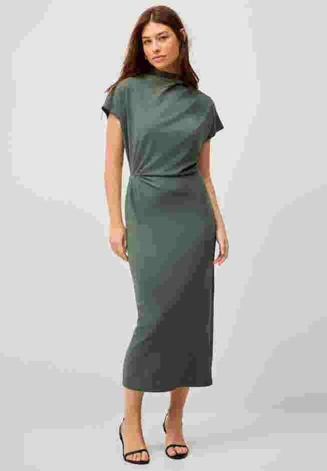 Side Drape Midi Dress image number 0