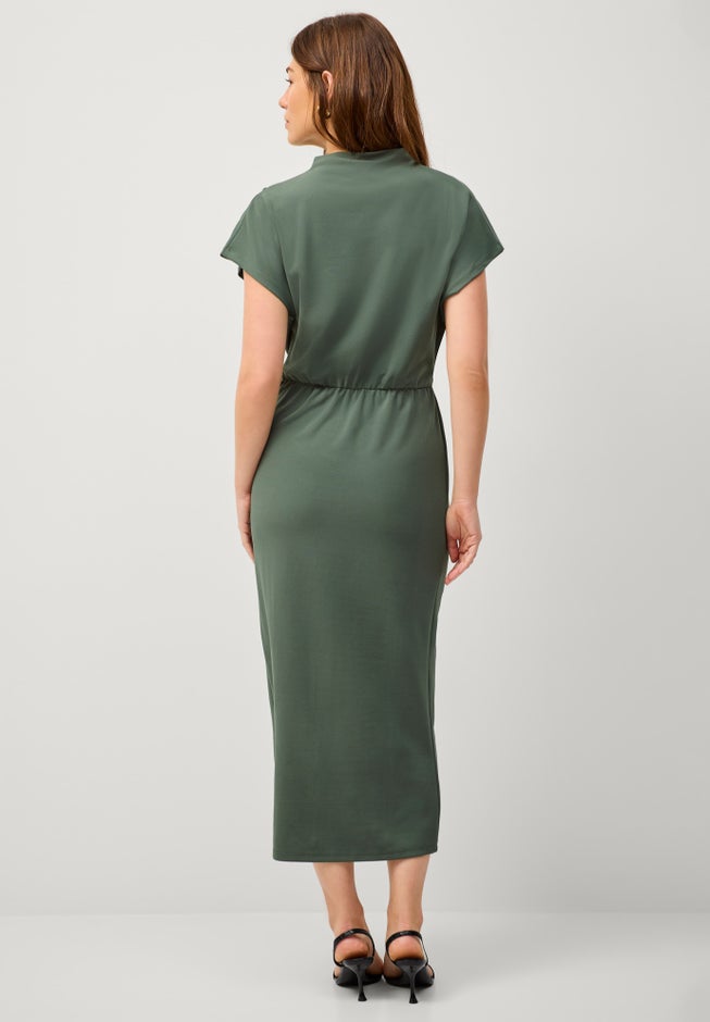Side Drape Midi Dress image number 1