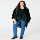 Floral Burnout Shawl image number null