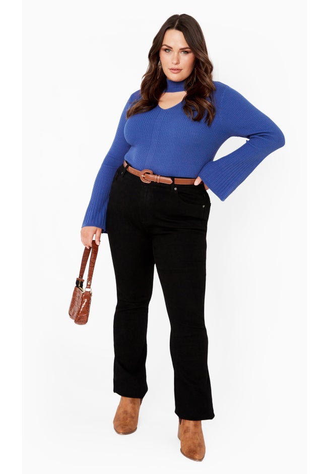 Zoe Ribbed Knit Sweater image number 1