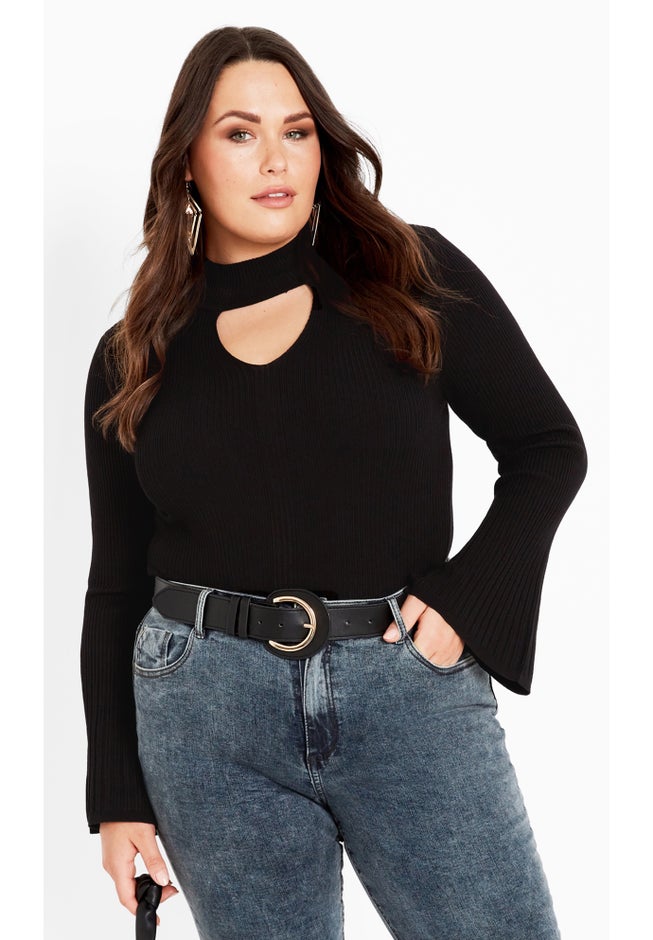 Zoe Ribbed Knit Sweater image number 0