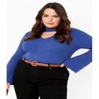 Zoe Ribbed Knit Sweater image number null