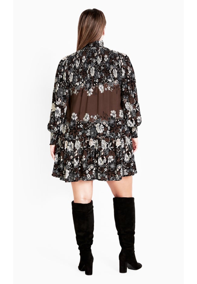 Cassia Puff Sleeves Ruffle Placement Dress image number 2