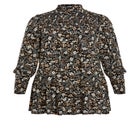 Cassia Puff Sleeves Ruffle Dress image number null