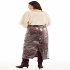 Sequined Mesh Column Midi Skirt image number null