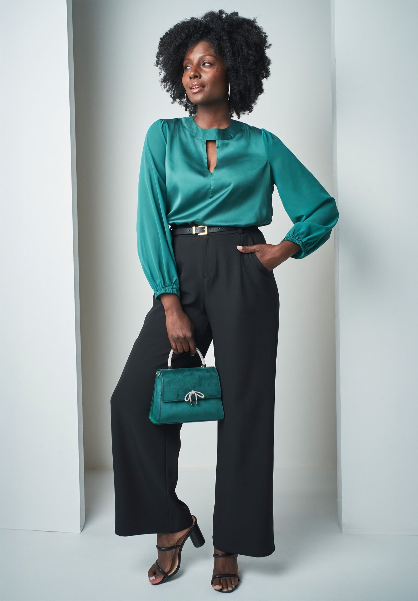 Bi-Stretch Wide Leg Pant image number 0