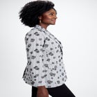 Flocked Floral Blazer image number null