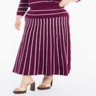Striped Knit Midi Skirt image number 1