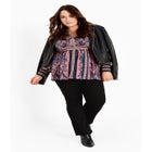 Serene Long Sleeve Placement Top image number null