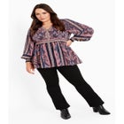 Serene Long Sleeve Placement Top image number null