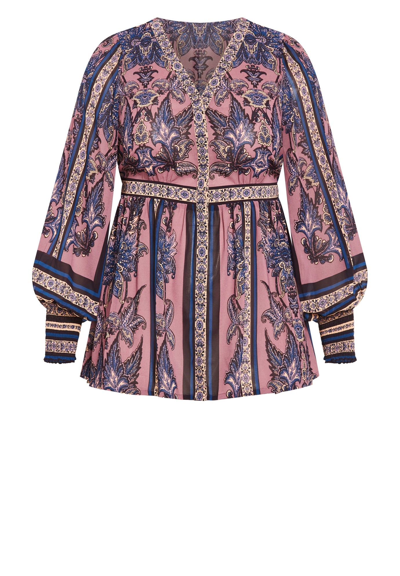 Serene Long Sleeve Placement Top image number 4