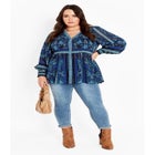 Serene Long Sleeve Placement Top image number 1