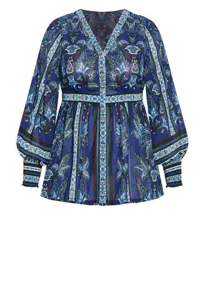 Serene Long Sleeve Placement Top image number 4