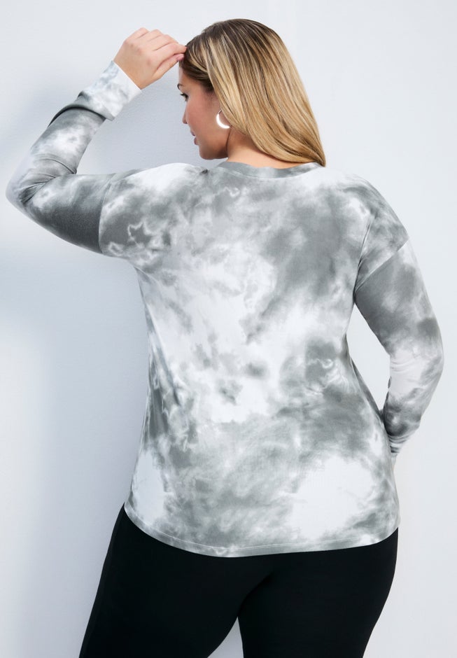 Skylar Tie Dye Hacci Top image number 1