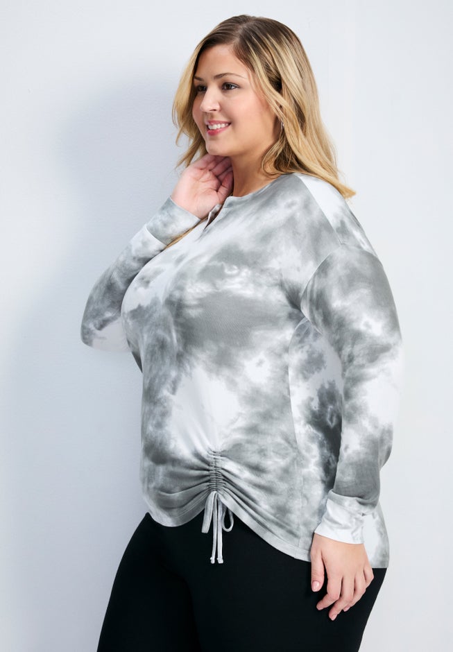 Skylar Tie Dye Hacci Top image number 2