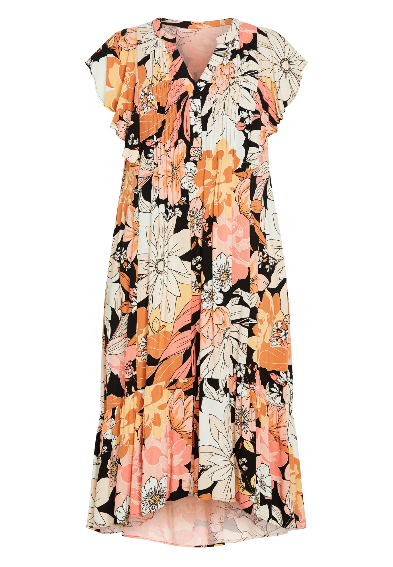 Bellini Flutter Sleeve Dress image number 3