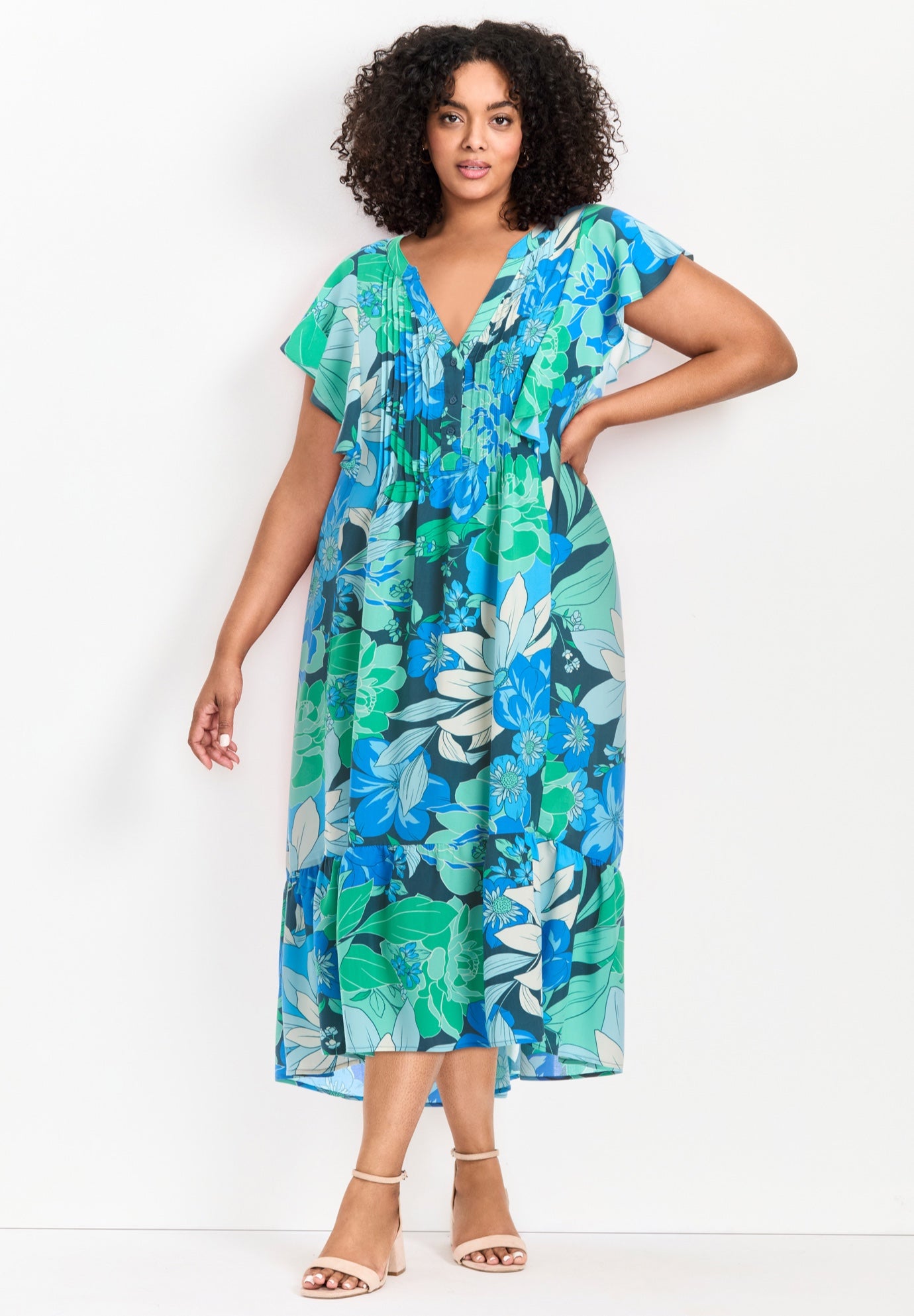 Bellini Flutter Sleeve Dress image number 0