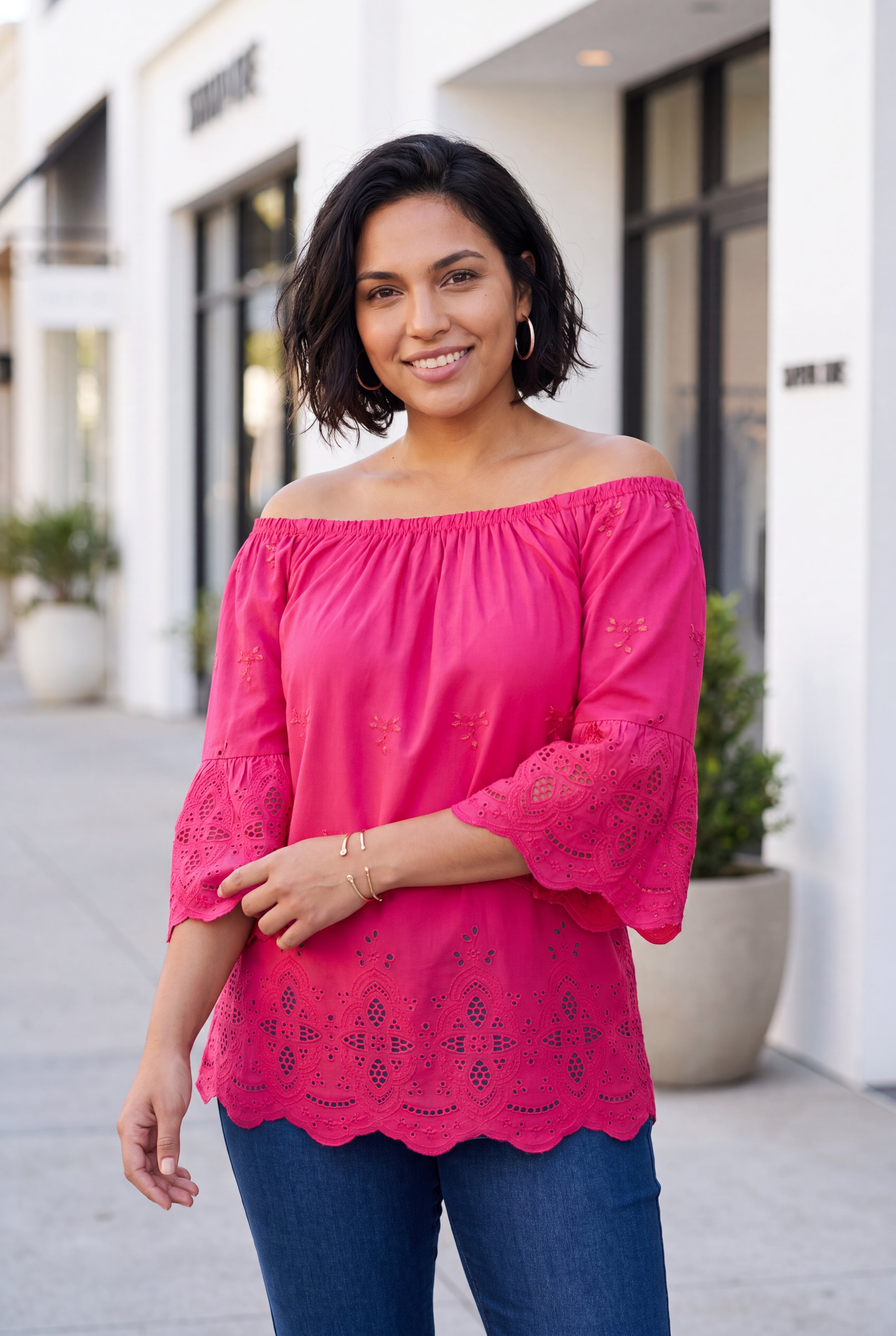 Convertible Eyelet Tunic image number 0
