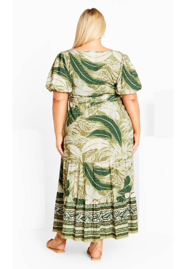 Raina Border Maxi Dress image number null