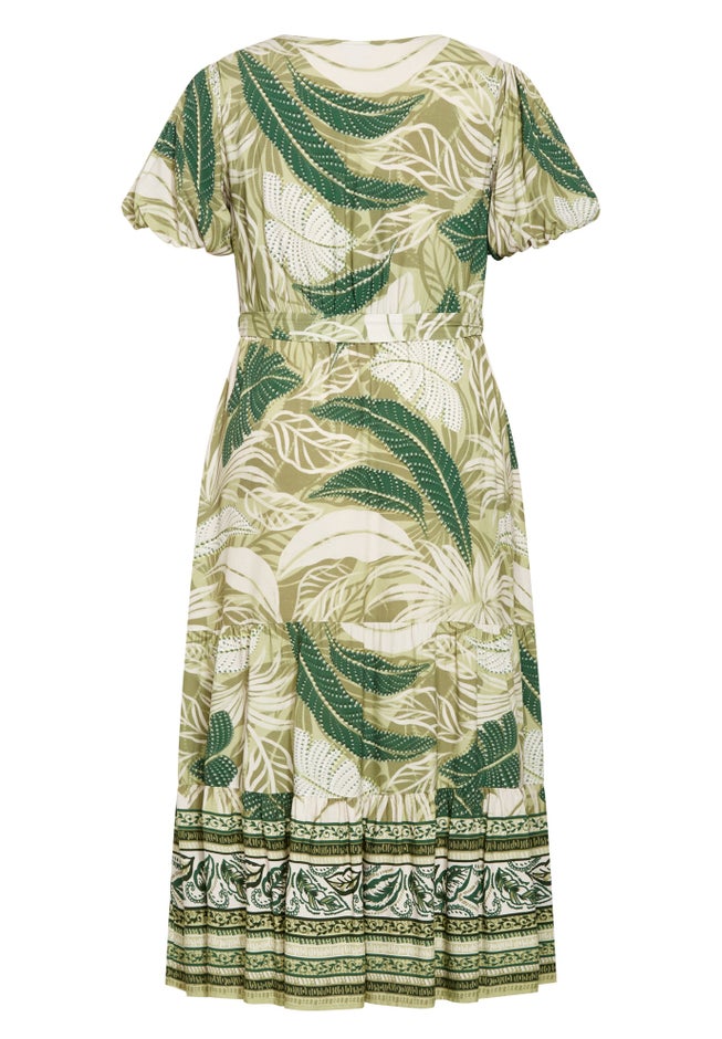 Raina Border Maxi Dress image number null