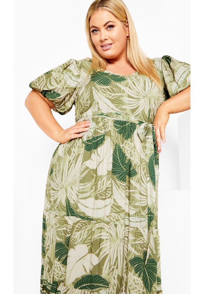 Raina Border Maxi Dress image number null