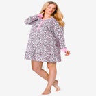 Thermal Henley Sleepshirt  image number null