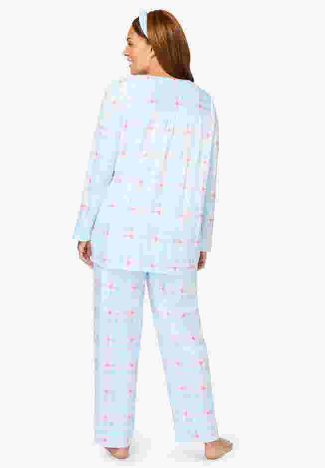 Dreams & Co.® V-Neck Pajama & Headband Set image number 1