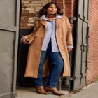 Funnel Neck Long Coat image number null