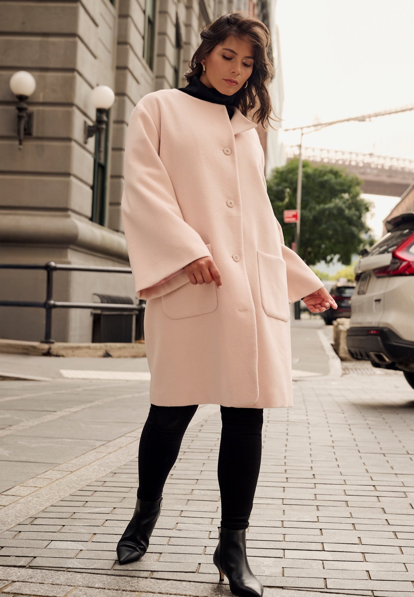 Detachable Fringe Scarf Coat image number 1