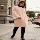 Detachable Fringe Scarf Coat image number null