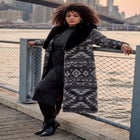 Faux Fur Trim Coat image number null