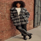 Wing Collar Belted Coat image number null