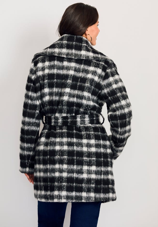 Wing Collar Belted Coat image number 2