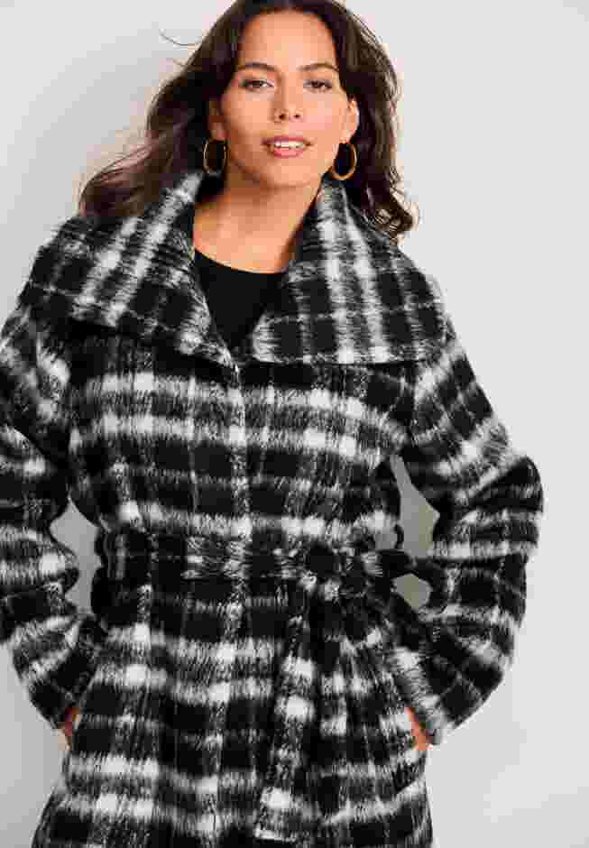 Wing Collar Belted Coat image number 1
