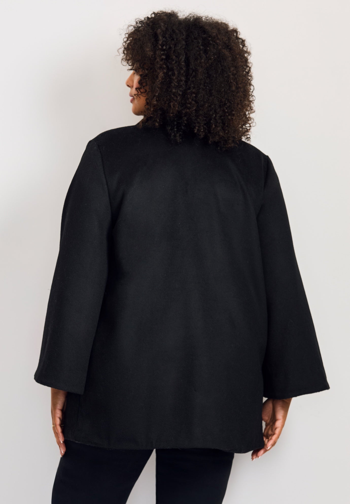 Brushed Wool Cape Coat image number 2