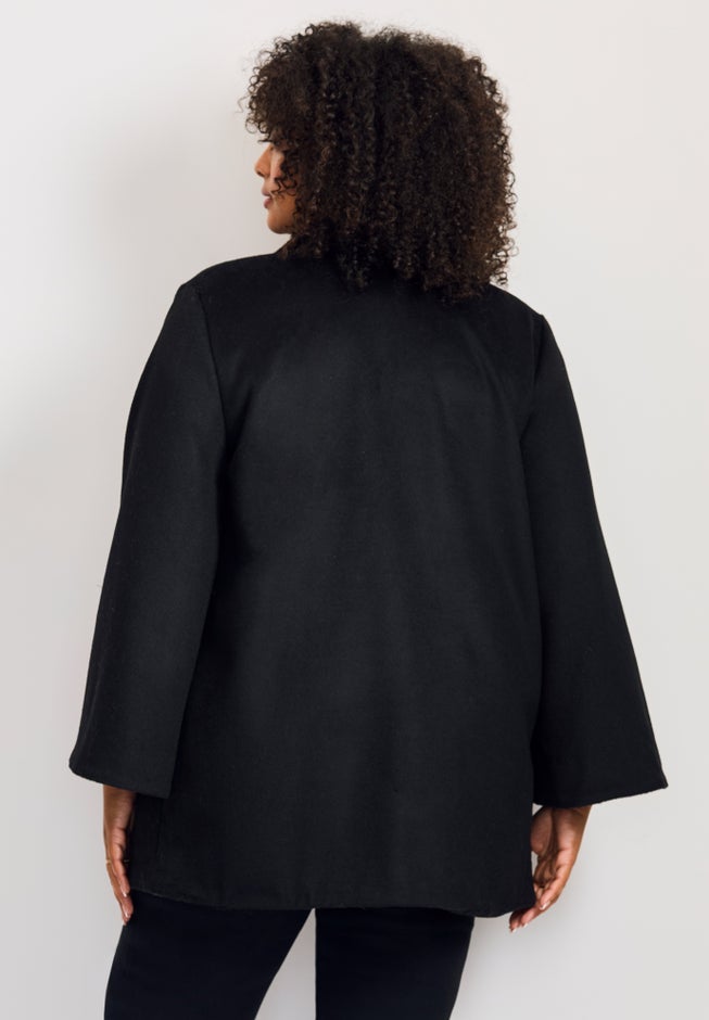 Brushed Wool Cape Coat image number 2