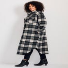 Brushed Long Shirt Jacket image number null