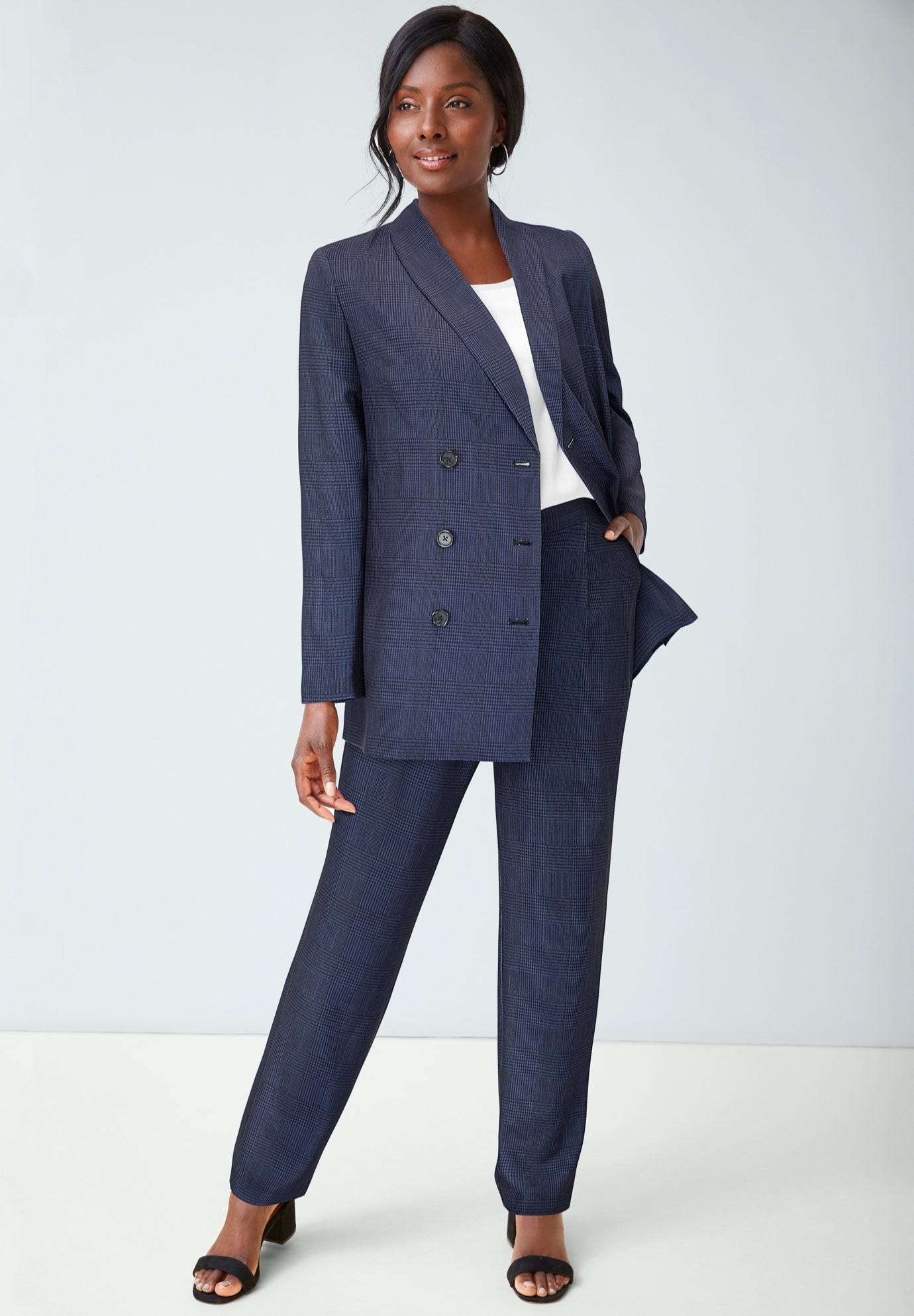 2-Piece Double-Breasted Pantsuit image number 0