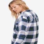Plaid Button-Front Flannel Tunic image number null