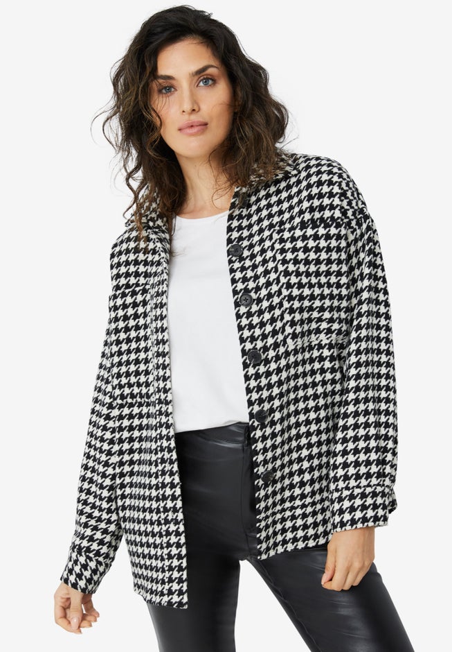 Houndstooth Shirt Jacket image number 0