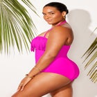 Fringe Bandeau One Piece Swimsuit image number null