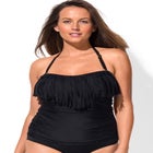 Fringe Bandeau Tankini Top image number null