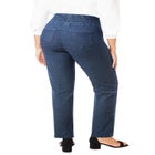 Comfort Waist Stretch Denim Straight Leg Jean image number null