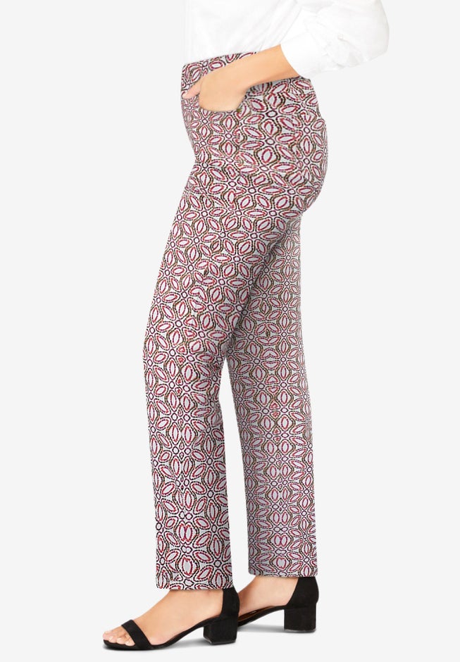 Comfort Waist Stretch Denim Straight-Leg Jean image number 2