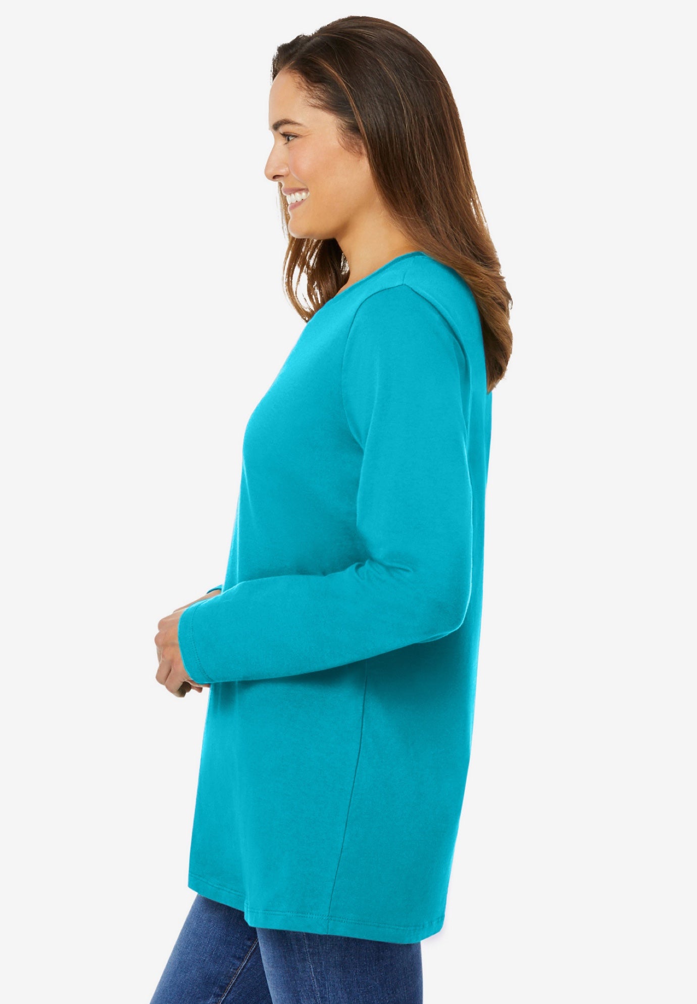 Perfect Long-Sleeve Crewneck Tee image number 2