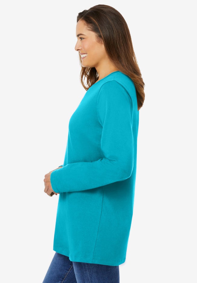 Perfect Long-Sleeve Crewneck Tee image number 2