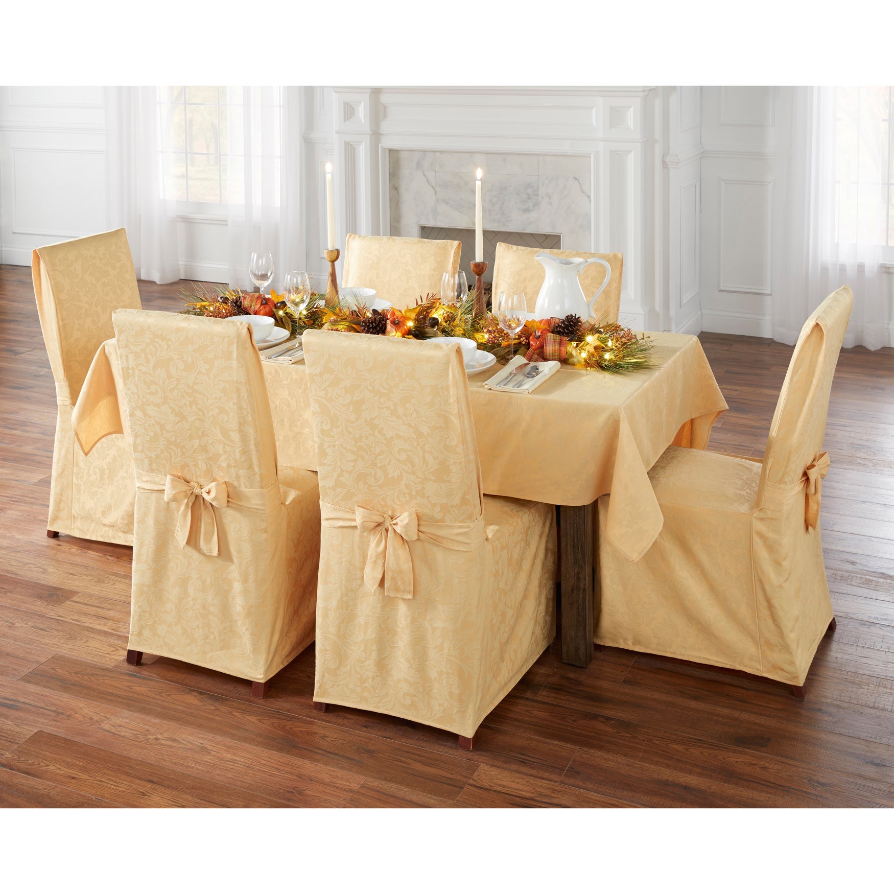 Damask Set of 4 Napkins 20" Sq. image number 1