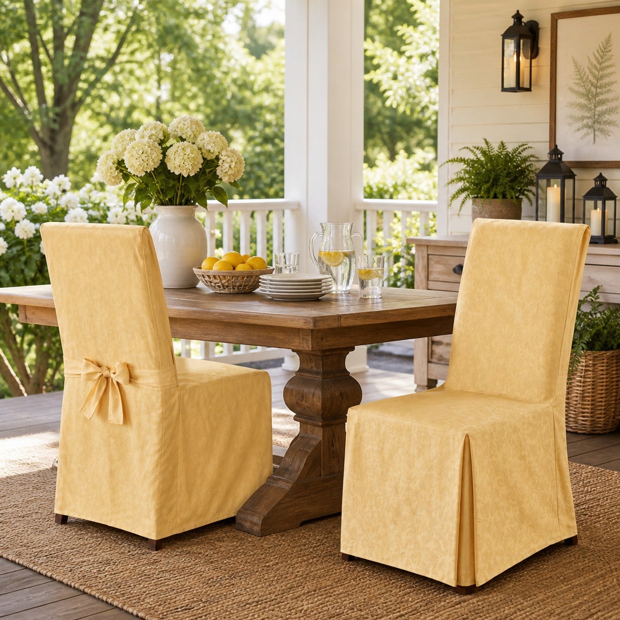 Damask Set of 2 Chair Covers image number 0